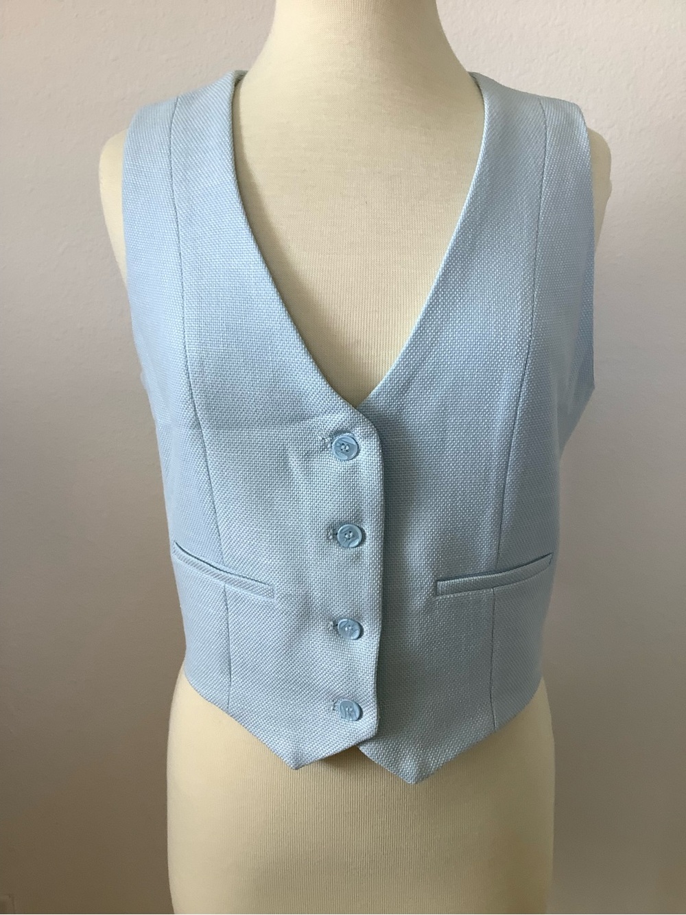House of Harlow 1960 Light Blue Tailored Vest